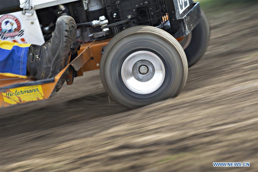 SWITZERLAND-OBERGLATT-LAWNMOWER RACING CONTEST