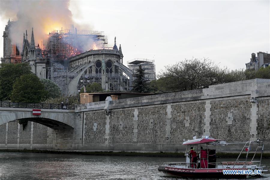 FRANCE-PARIS-NOTRE DAME CATHEDRAL-FIRE