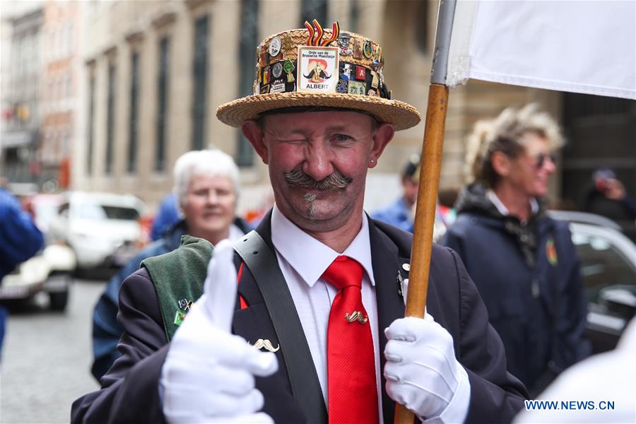 BELGIUM-BRUSSELS-MOUSTACHE