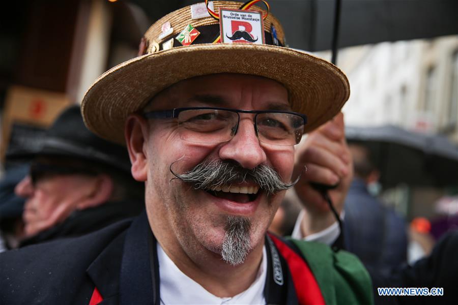 BELGIUM-BRUSSELS-MOUSTACHE
