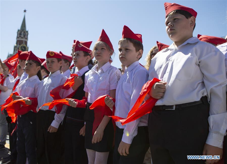 RUSSIA-MOSCOW-YOUNG PIONEERS-INDUCTION CEREMONY