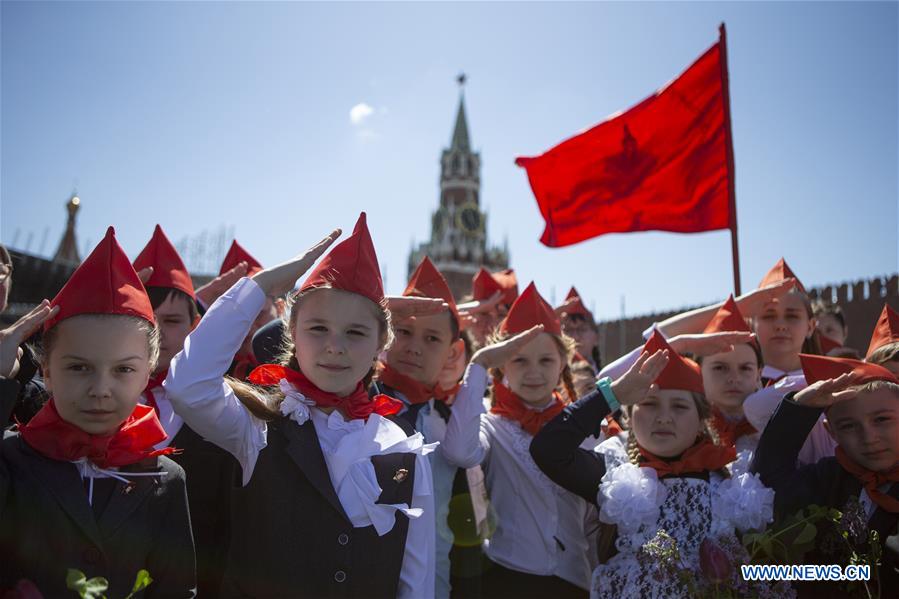 RUSSIA-MOSCOW-YOUNG PIONEERS-INDUCTION CEREMONY