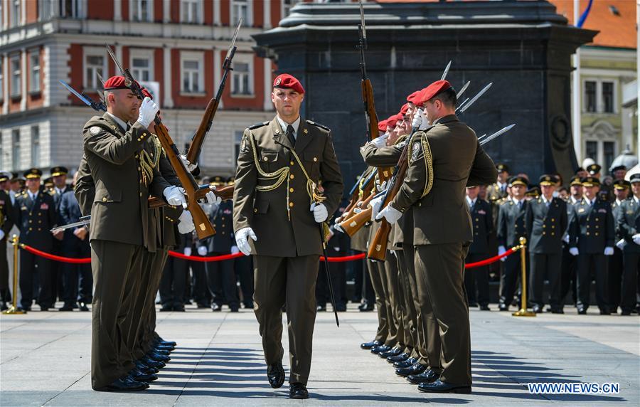 CROATIA-ZAGREB-HONOR GUARD BATTALION-CHANGING OF THE GUARDS-CEREMONY