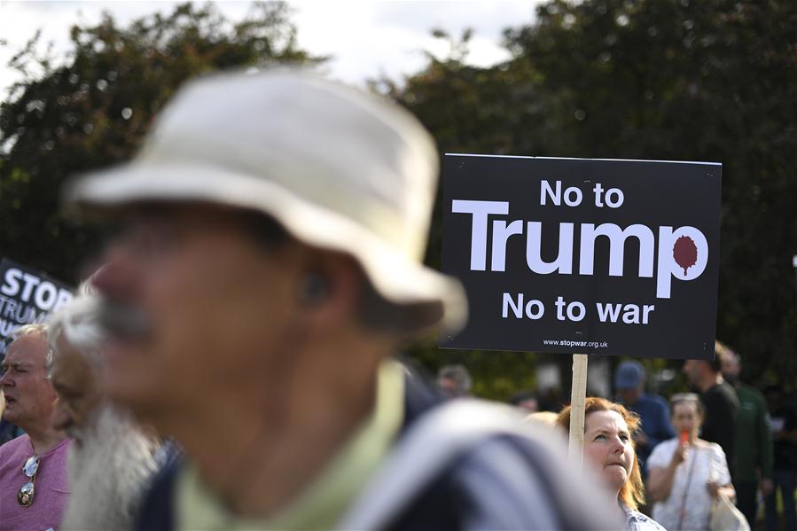 BRITAIN-LONDON-U.S.-TRUMP-PROTEST