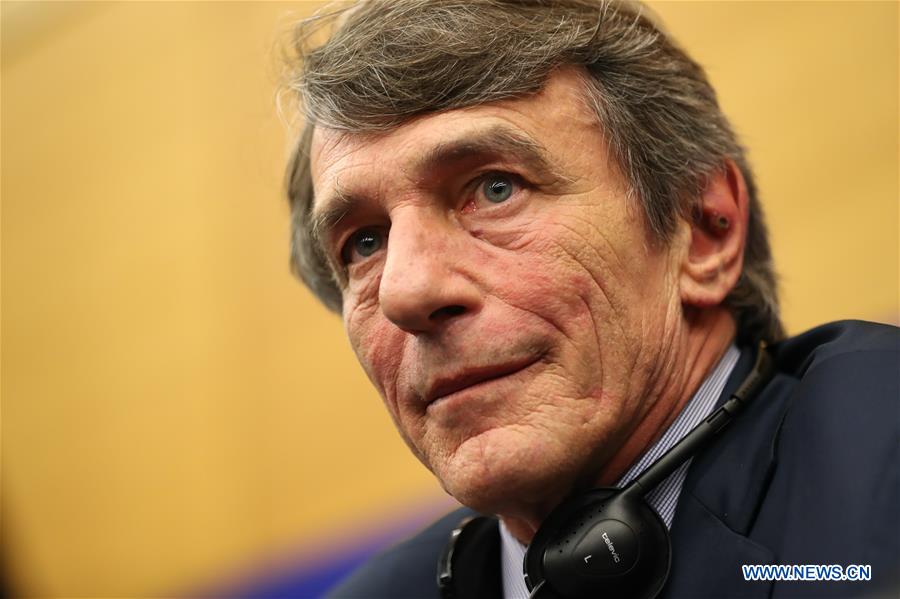 FRANCE-STRASBOURG-EUROPEAN PARLIAMENT-PRESIDENT-PRESS CONFERENCE