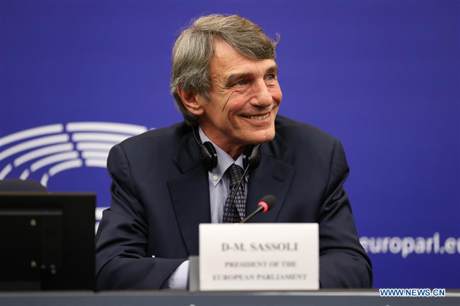 FRANCE-STRASBOURG-EUROPEAN PARLIAMENT-PRESIDENT-PRESS CONFERENCE