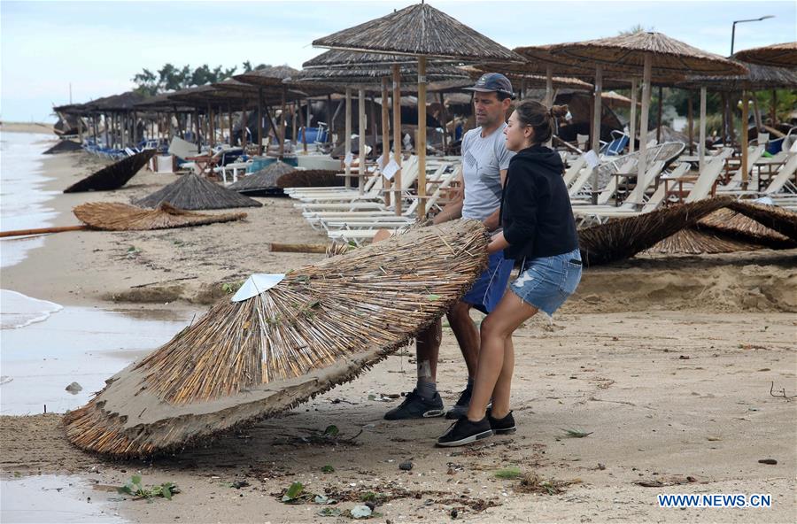 GREECE-HALKIDIKI-HEAVY STORM-AFTERMATH