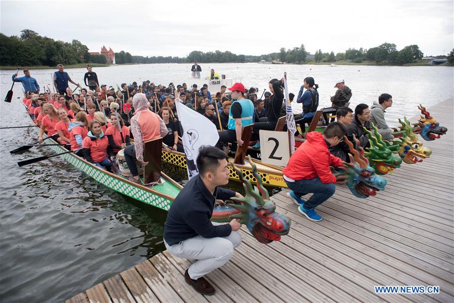 LITHUANIA-TRAKAI-DRAGON BOAT FESTIVAL