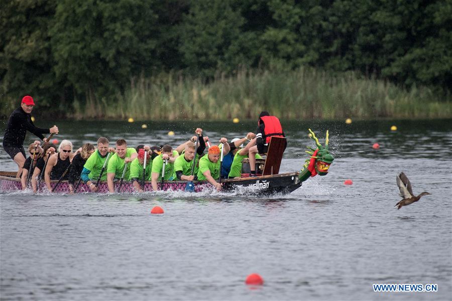 LITHUANIA-TRAKAI-DRAGON BOAT FESTIVAL