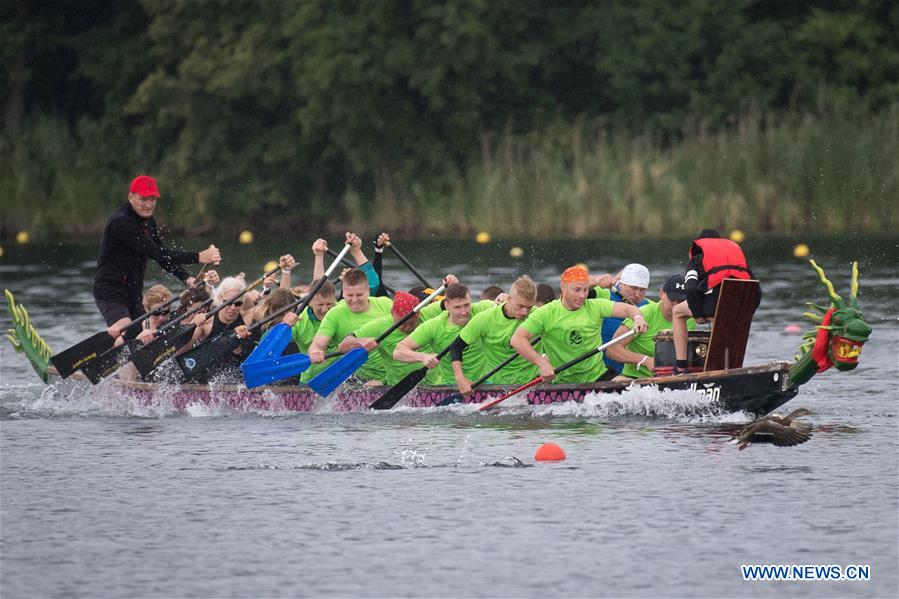 LITHUANIA-TRAKAI-DRAGON BOAT FESTIVAL
