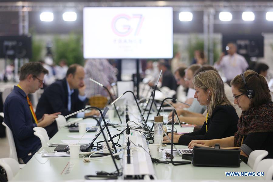 FRANCE-BIARRITZ-G7 SUMMIT-MEDIA 
