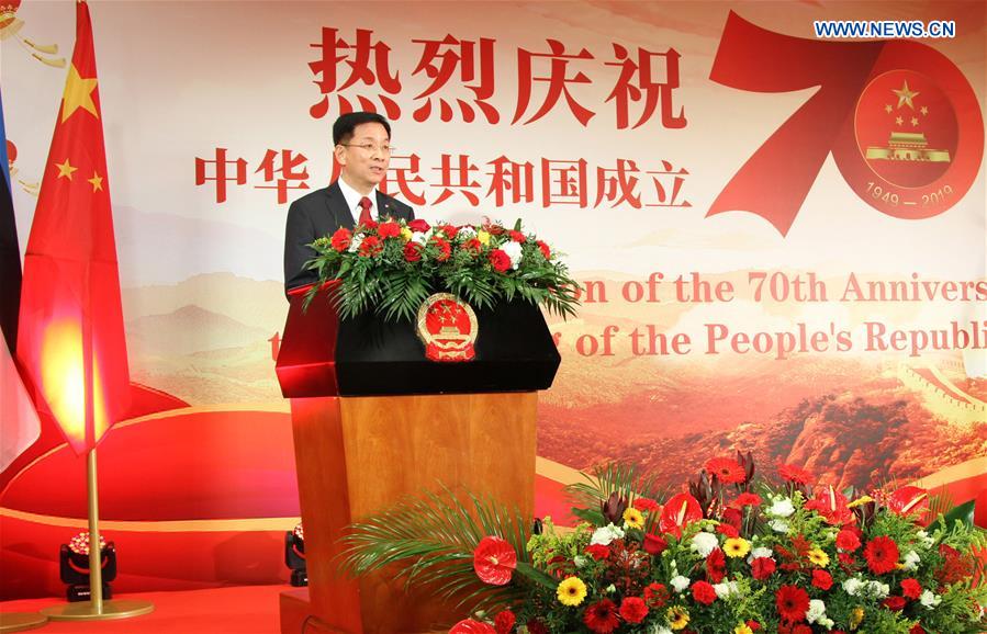 ESTONIA-TALLINN-PRC FOUNDING-70TH ANNIVERSARY-RECEPTION