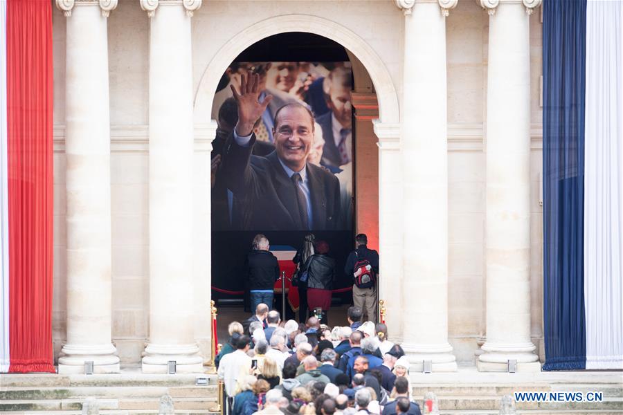 FRANCE-PARIS-JACQUES CHIRAC-CONDOLENCE