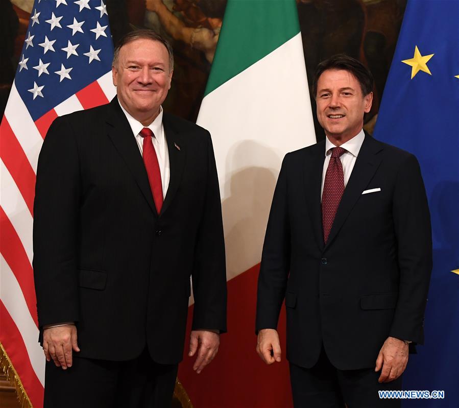 ITALY-ROME-U.S.-MIKE POMPEO-CONTE-MEETING