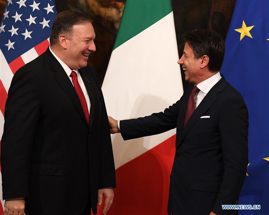 ITALY-ROME-U.S.-MIKE POMPEO-CONTE-MEETING