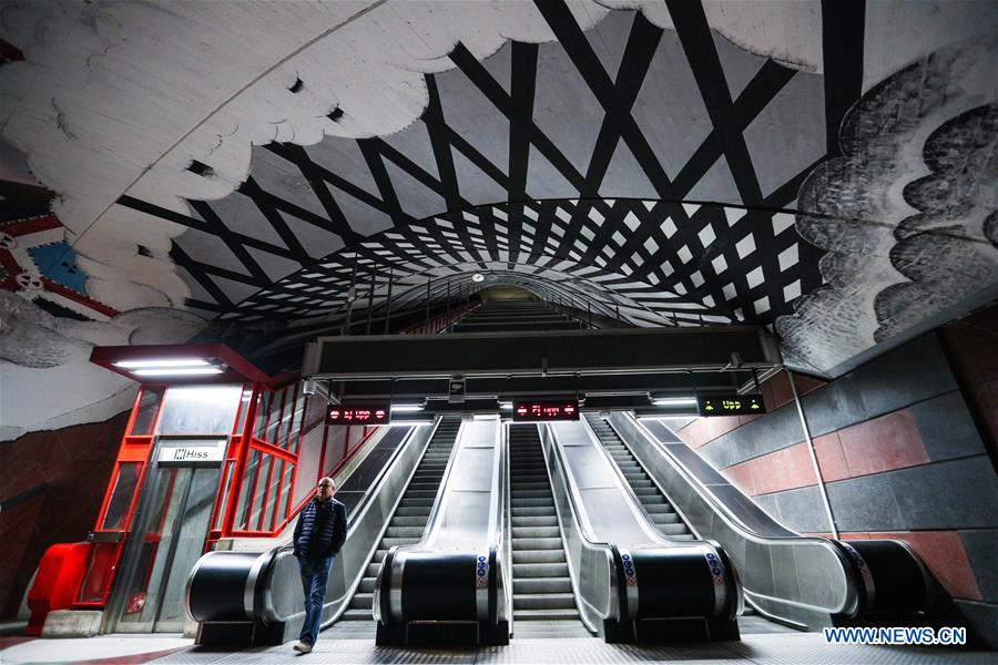 SWEDEN-STOCKHOLM-TRANSPORTATION-METRO-ART