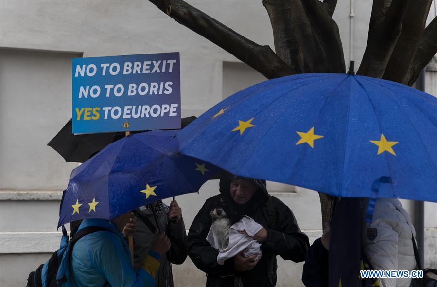 BRITAIN-LONDON-BREXIT DEAL-DEMONSTRATION