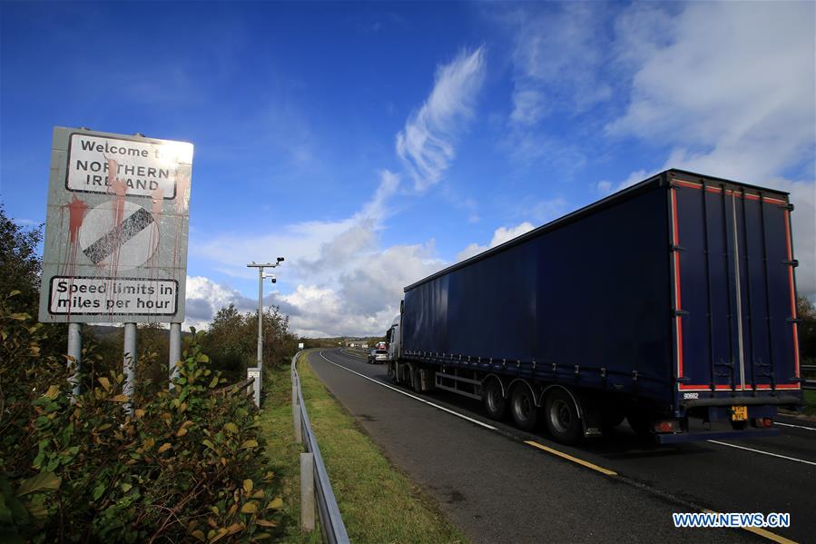 UK-BELFAST-BREXIT DEAL