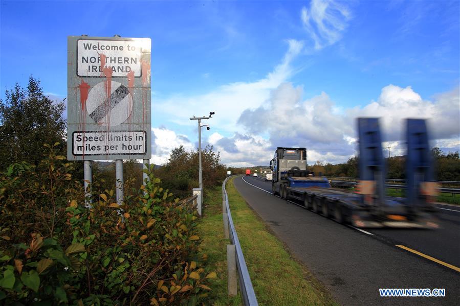 UK-BELFAST-BREXIT DEAL