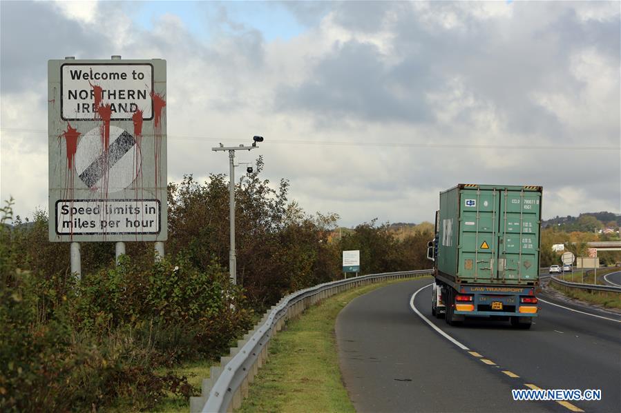 UK-BELFAST-BREXIT DEAL