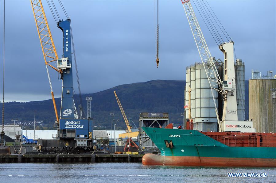 UK-BELFAST-BREXIT DEAL