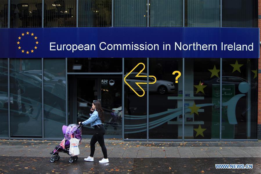 UK-BELFAST-BREXIT DEAL