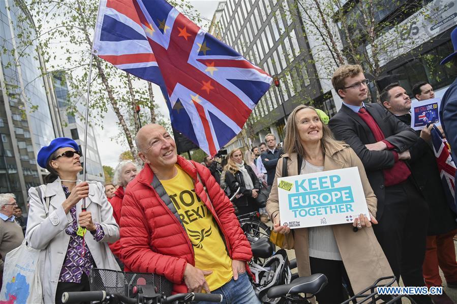 BELGIUM-BRUSSELS-BREXIT-DEMONSTRATION
