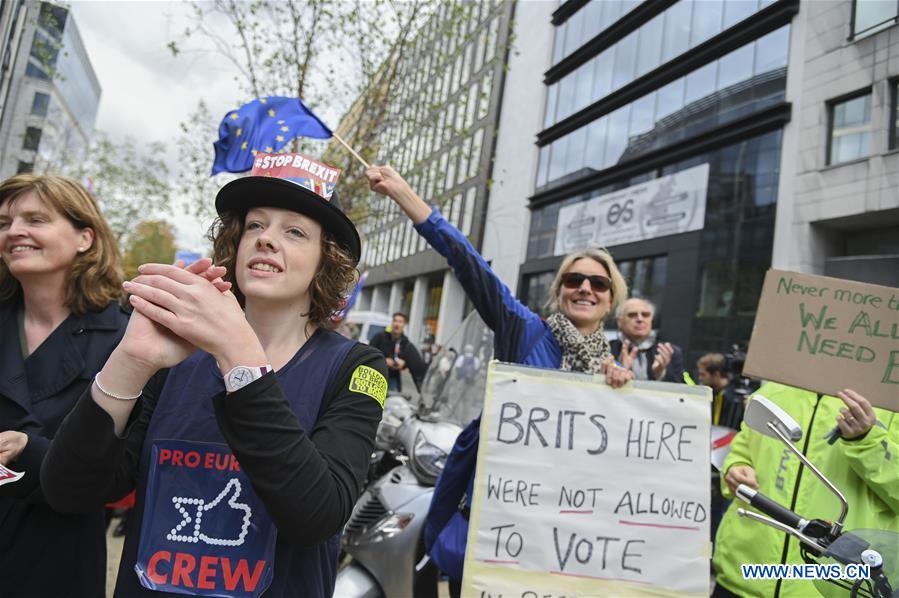 BELGIUM-BRUSSELS-BREXIT-DEMONSTRATION
