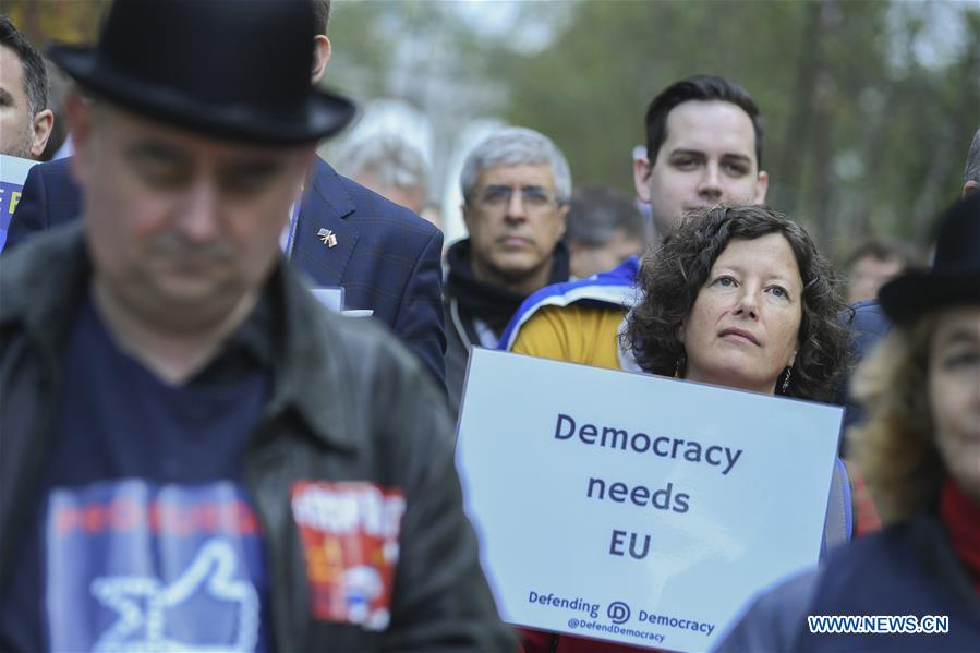 BELGIUM-BRUSSELS-BREXIT-DEMONSTRATION
