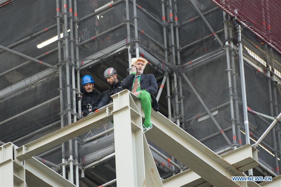 BRITAIN-LONDON-EXTINCTION REBELLION-PROTEST-ELIZABETH TOWER