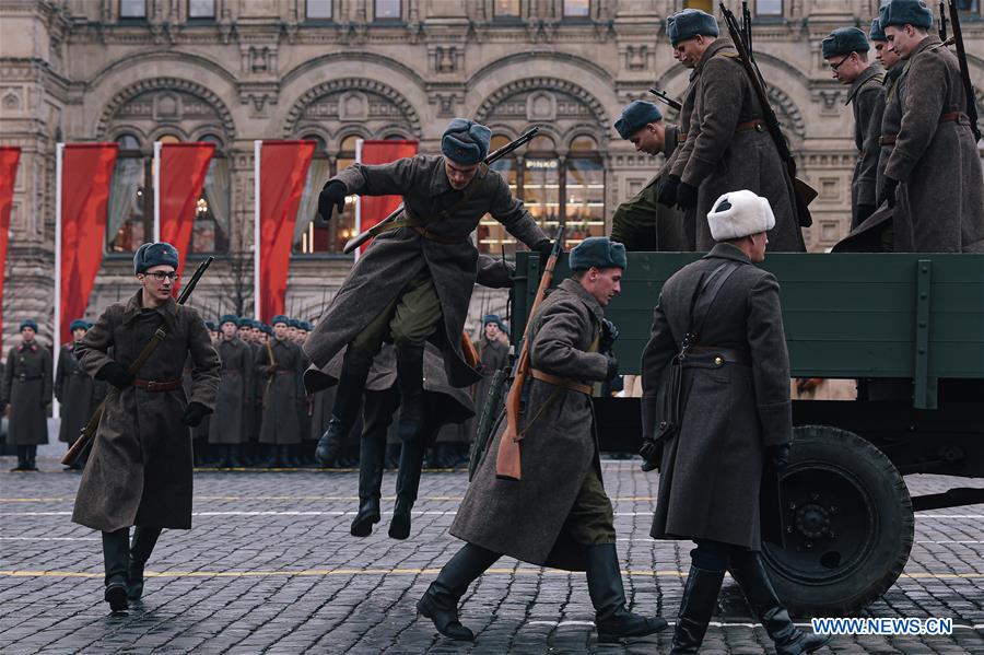 RUSSIA-MOSCOW-RED SQUARE PARADE-REHEARSAL