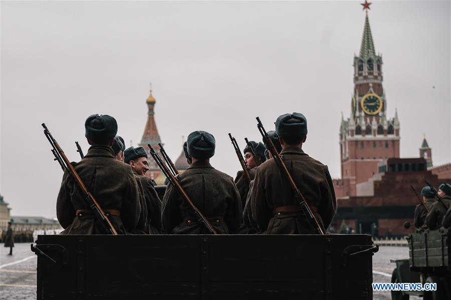 RUSSIA-MOSCOW-RED SQUARE PARADE-REHEARSAL
