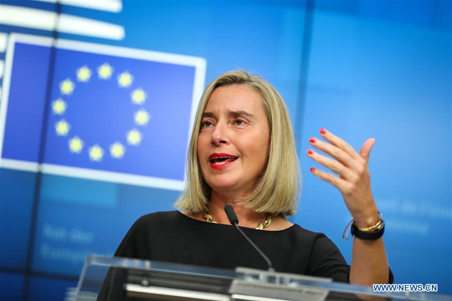 (PORTRAITS)BELGIUM-BRUSSELS-EU-FOREIGN AFFAIRS-PRESS CONFERENCE