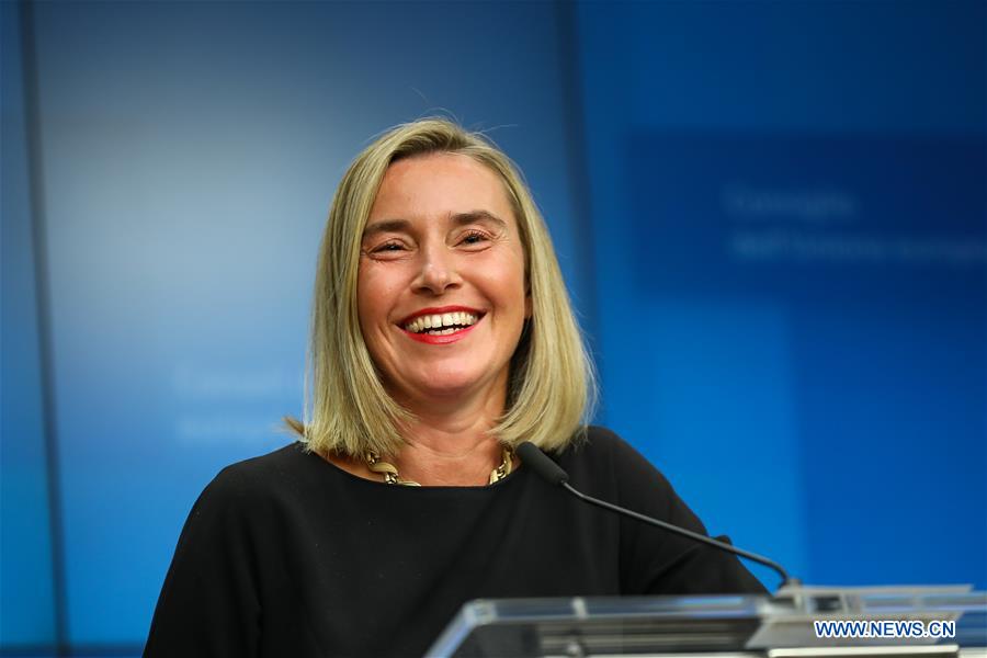 (PORTRAITS)BELGIUM-BRUSSELS-EU-FOREIGN AFFAIRS-PRESS CONFERENCE