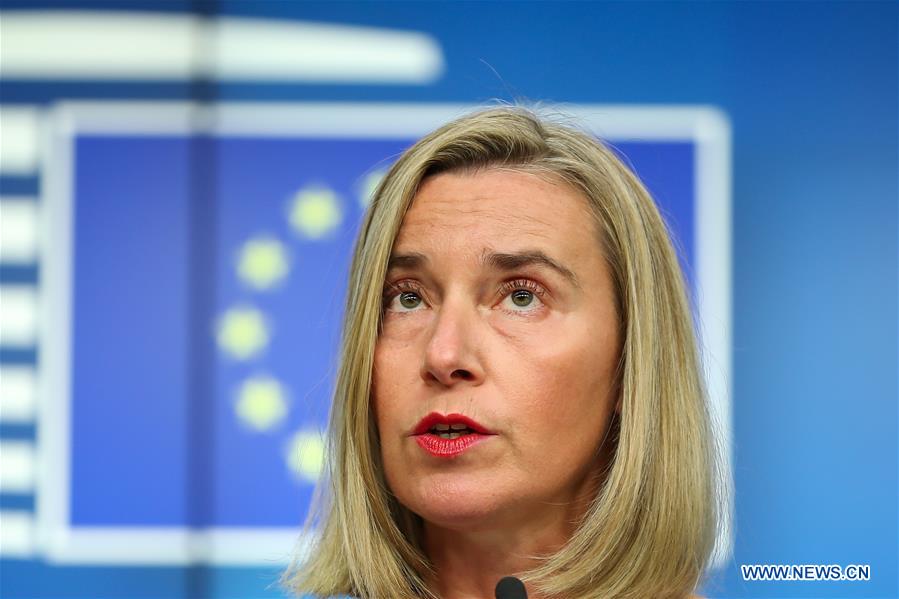 (PORTRAITS)BELGIUM-BRUSSELS-EU-FOREIGN AFFAIRS-PRESS CONFERENCE