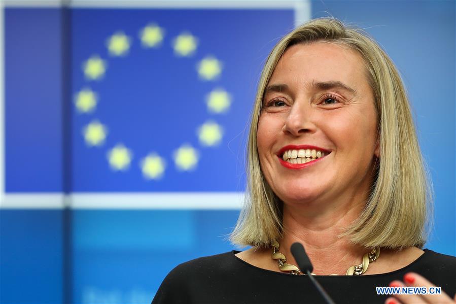 (PORTRAITS)BELGIUM-BRUSSELS-EU-FOREIGN AFFAIRS-PRESS CONFERENCE