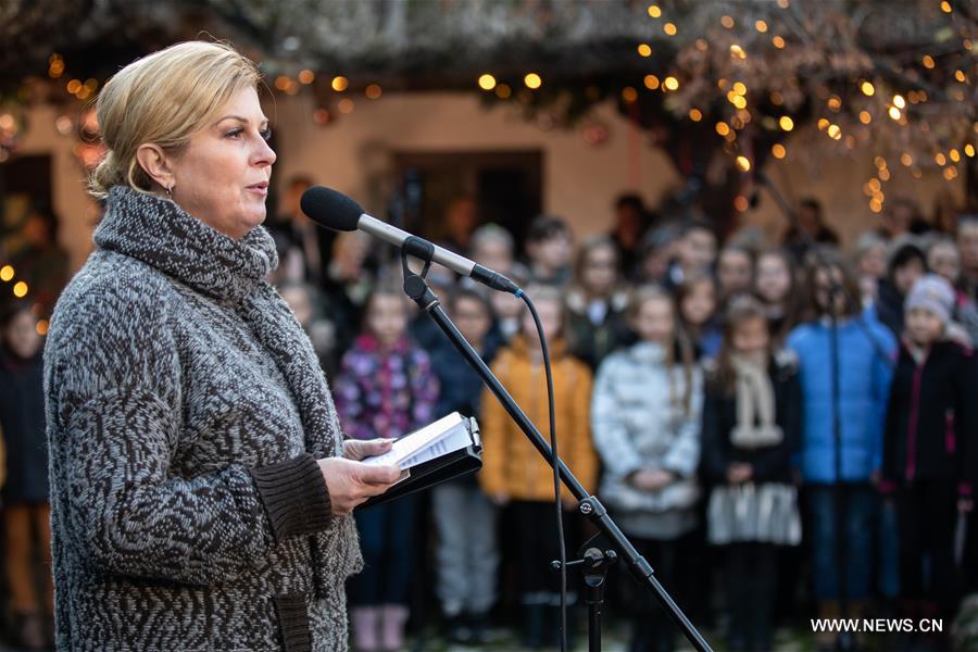 CROATIA-ZAGREB-PRESIDENT-ADVENT