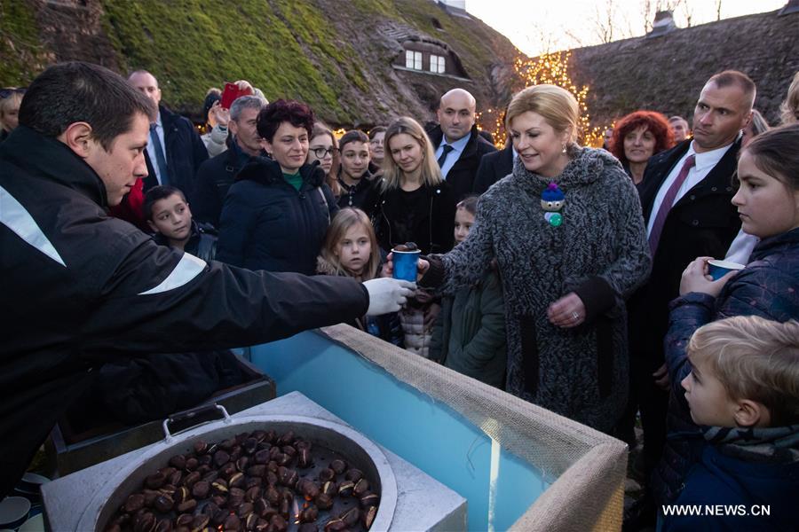 CROATIA-ZAGREB-PRESIDENT-ADVENT