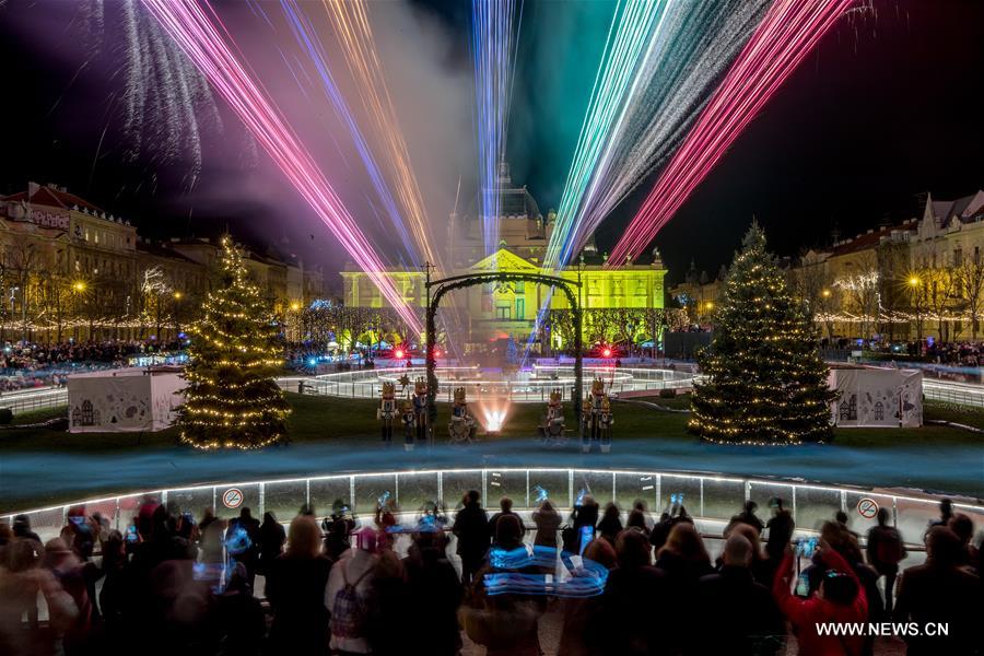 CROATIA-ZAGREB-ADVENT-ICE PARK