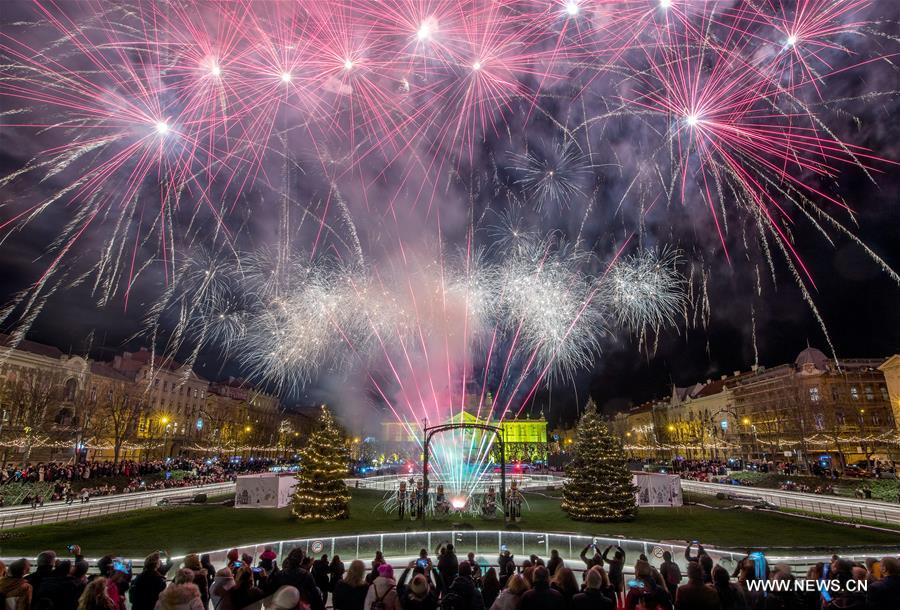 CROATIA-ZAGREB-ADVENT-ICE PARK