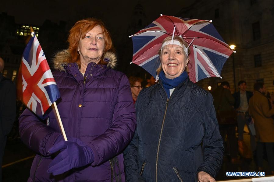 BRITAIN-LONDON-BREXIT-CELEBRATION