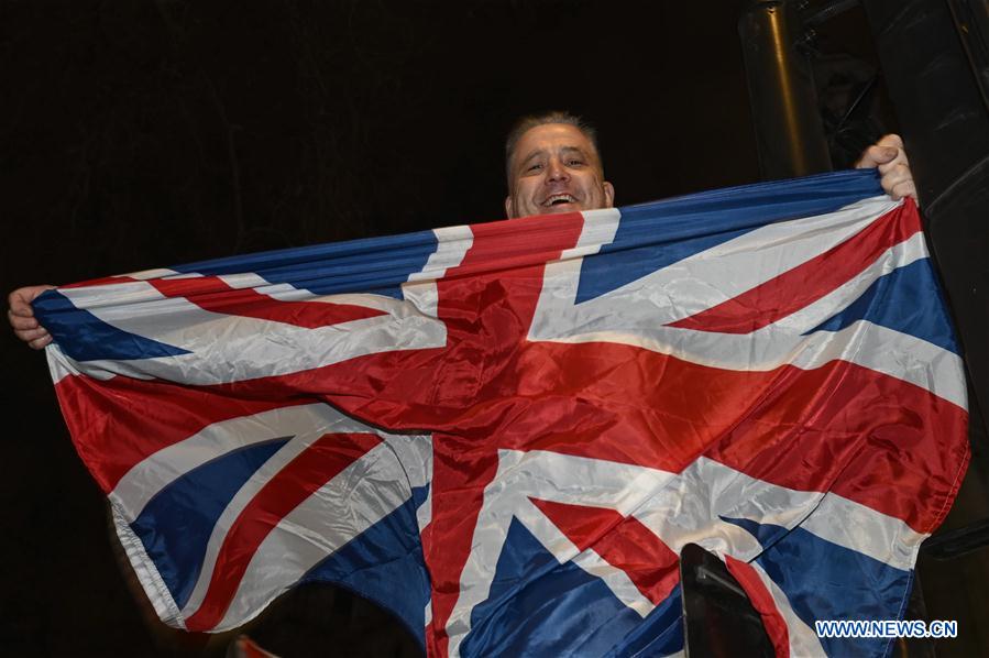 BRITAIN-LONDON-BREXIT-CELEBRATION