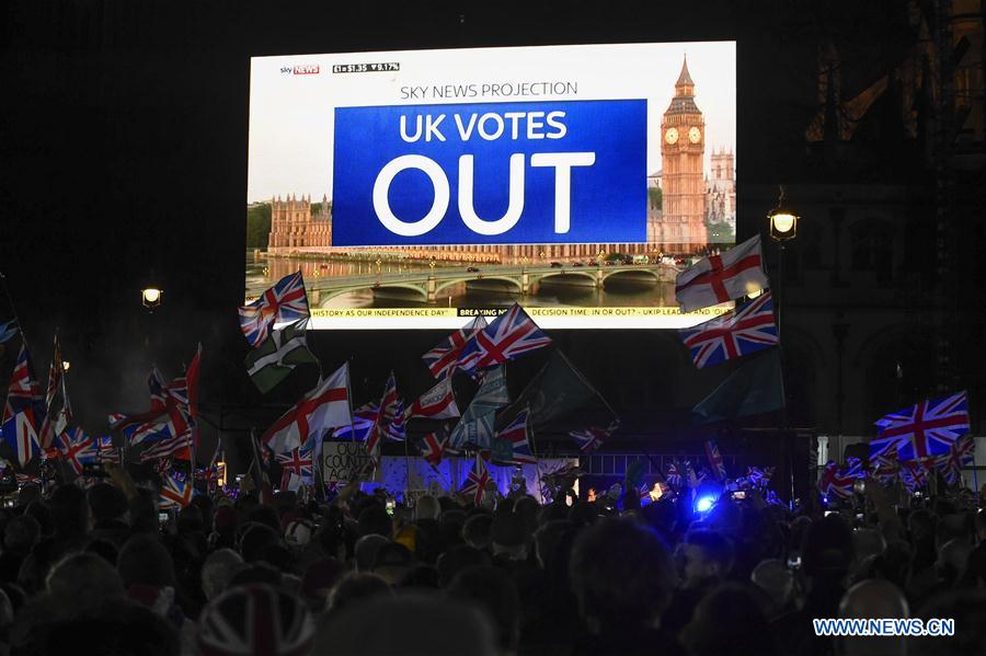 BRITAIN-LONDON-BREXIT-CELEBRATION