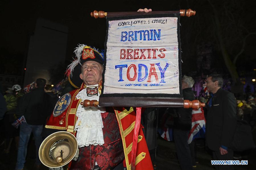 BRITAIN-LONDON-BREXIT-CELEBRATION