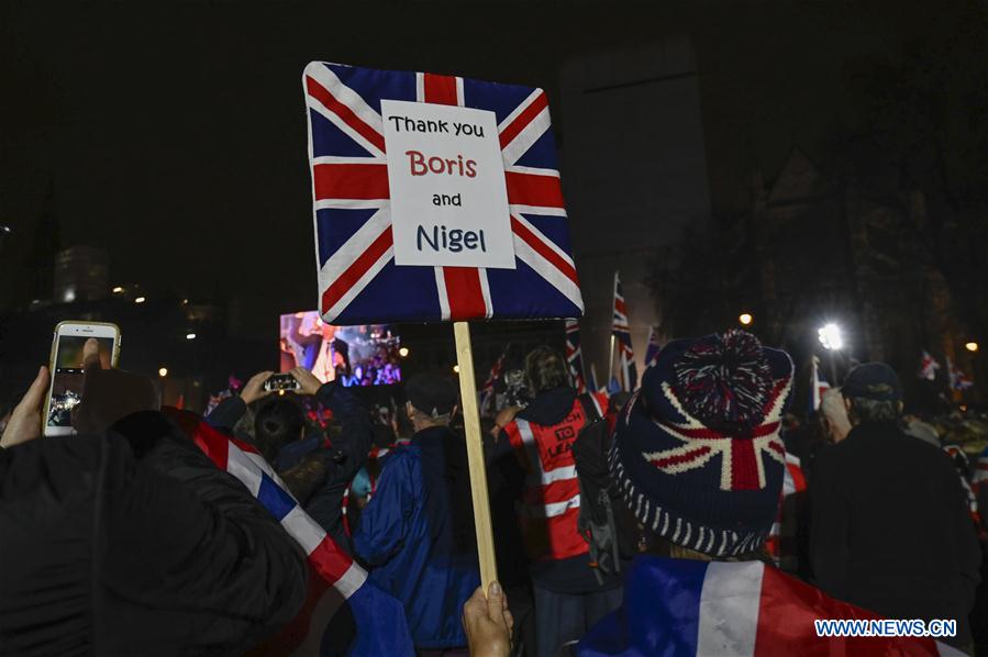 BRITAIN-LONDON-BREXIT-CELEBRATION