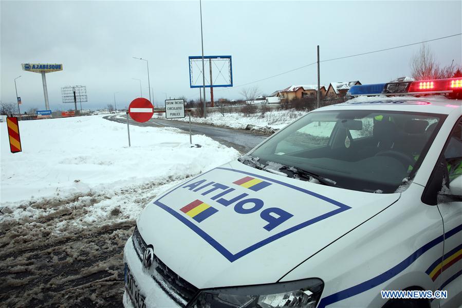 ROMANIA-BUCHAREST-SNOW