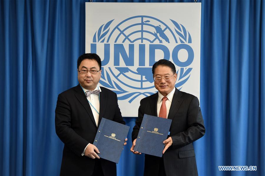AUSTRIA-VIENNA-UNIDO-CHINA-COVID-19-AID
