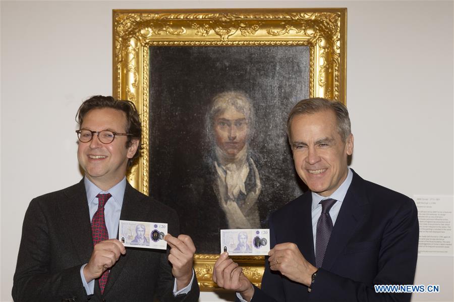 BRITAIN-LONDON-LAUNCH-NEW 20 POUND NOTE