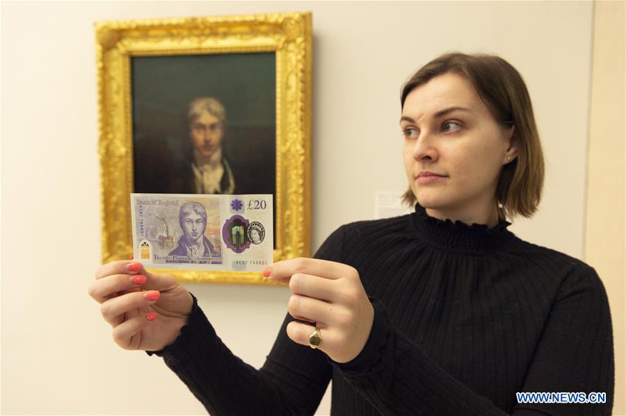BRITAIN-LONDON-LAUNCH-NEW 20 POUND NOTE