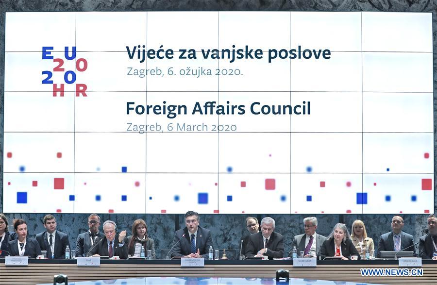 CROATIA-ZAGREB-EU FOREIGN AFFAIRS COUNCIL-MEETING